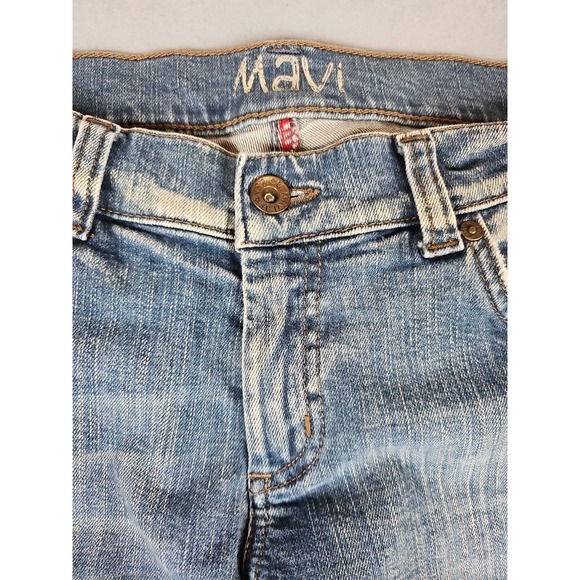 MAVI Women's Size 32 x 32 Flap Coin Pocket Pant Denim Blue Flared Jeans - Picture 2 of 14